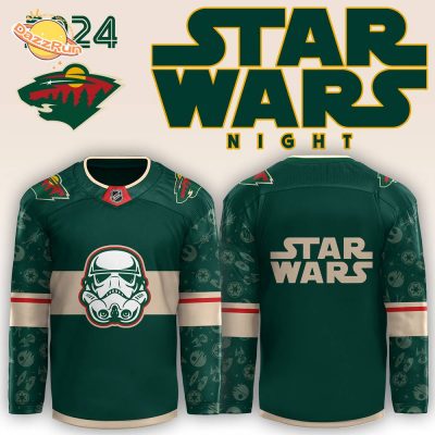 2024 Minnesota Wild x Star Wars Night Jersey, unique design, hockey fandom.