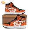 NY Yankees Air Jordan 1 Monogram Print Custom, sports fashion, sneaker culture.