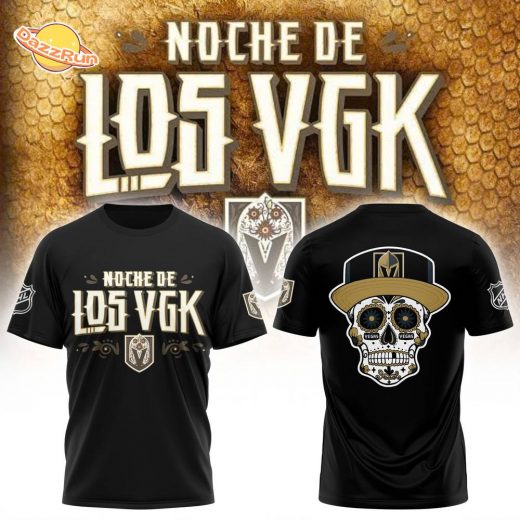 Vegas Golden Knights Noche De Los T-shirt, hockey apparel, fan gear.