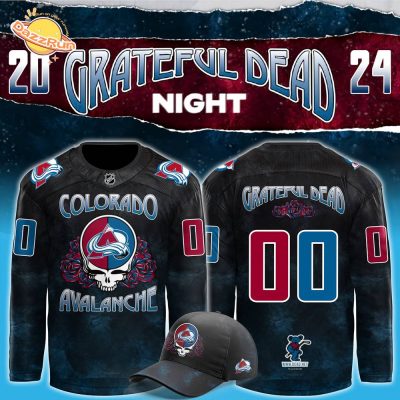 Colorado Avalanche x Grateful Dead Night 2024 Personalized Jersey – Music and Hockey Unite