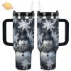 Tumbler Personalized Elegant Midnight Snowman – Custom Holiday Gift