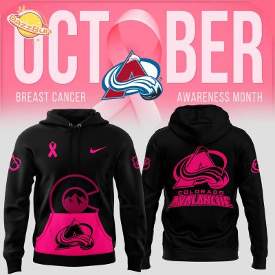 Men’s Nike Colorado Avalanche 2024 NHL Breast Cancer Awareness Month Pullover Hoodie – Join the Fight