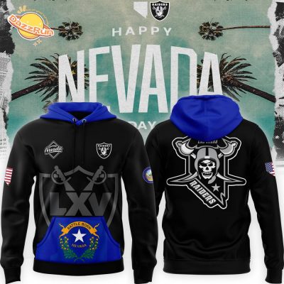 Las Vegas Raiders x Happy Nevada Day 2024 Pullover Hoodie – NFL Celebration Apparel