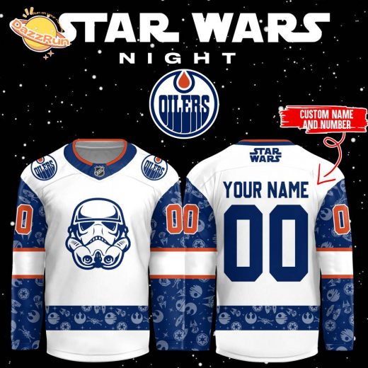 Personalized Edmonton Oilers Jersey – Star Wars 2024 Custom Name & Number