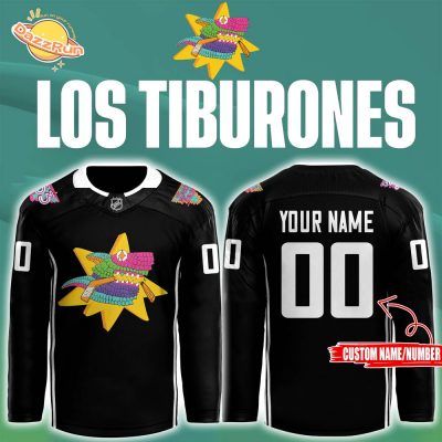 San Jose Sharks x Los Tibs 2024 Jersey – Personalized Name & Number