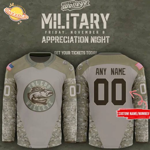 Toledo Walleye x Military Appreciation Night 2024 Custom Jersey – Personalized Apparel