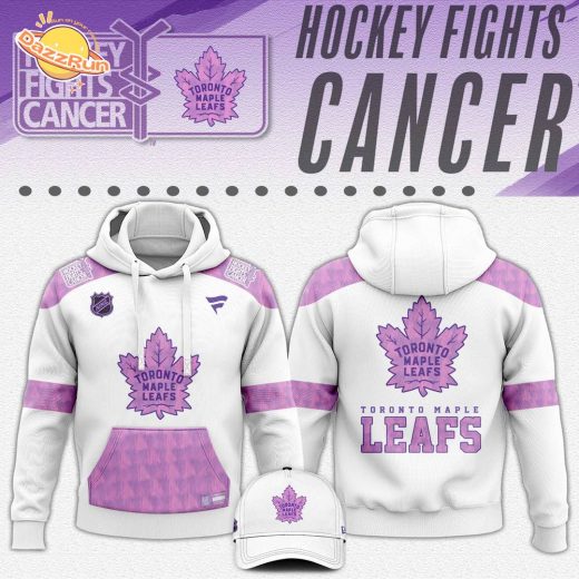 Toronto Maple Leafs Limited Edition “Hockey Fights Cancer” Hoodie – NHL Awareness Apparel