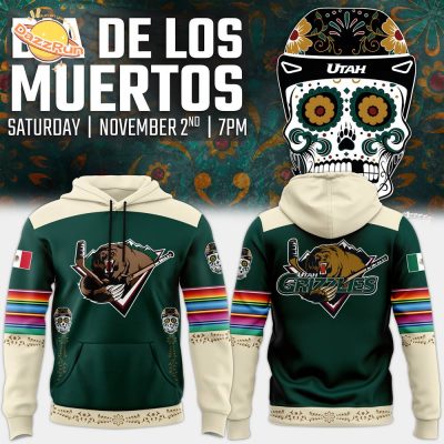 Utah Grizzlies Dia de los Muertos Night 2024 Hoodie – Limited Edition Fanwear