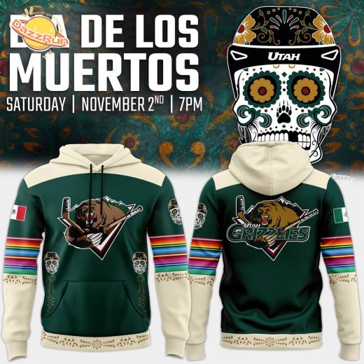 Utah Grizzlies Dia de los Muertos Night 2024 Hoodie – Limited Edition Fanwear