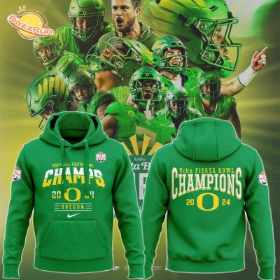 Limited 2024 Fiesta Bowl Champions Oregon Ducks Football Hoodie – Champion Gear