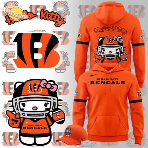 Limited Edition Cincinnati Bengals x Hello Kitty Hoodie – Fun NFL Apparel