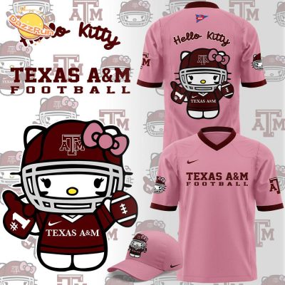 Limited Edition Texas A&M x Hello Kitty Football Jersey – Cute College Gear