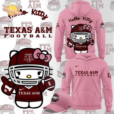 Limited Edition Texas A&M x Hello Kitty Hoodie – Cute College Apparel