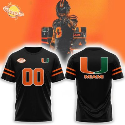 Miami (FL) Football 2024 Black New Version T-Shirt – Bold Team Gear