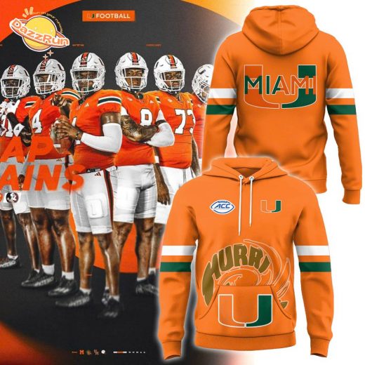 Miami (FL) Football 2024 Orange Hoodie – Eye-Catching Fan Apparel