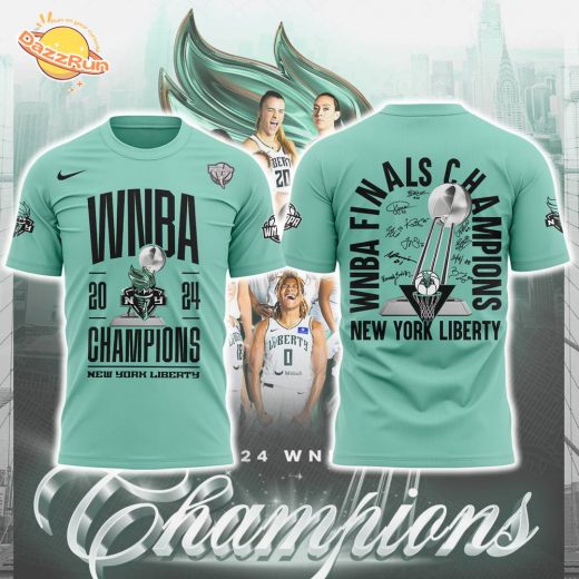 New York Liberty 2024 WNBA Finals Champions T-Shirt – Championship Apparel