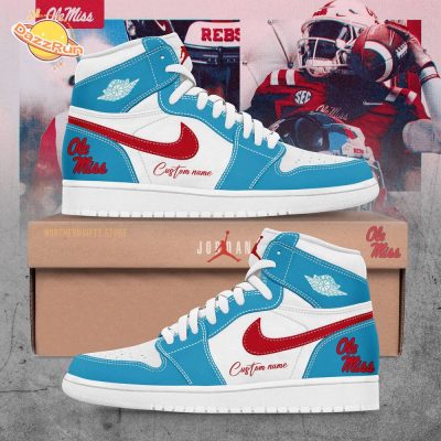 Ole Miss Football Custom Name For Fans AJ1 Shoes – Rebels Spirit Sneakers