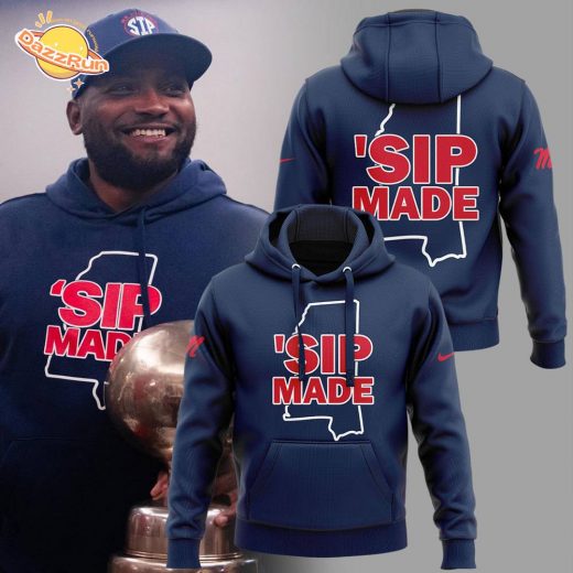 Ole Miss Football ”SIP MADE” Hoodie – Southern Spirit Gear