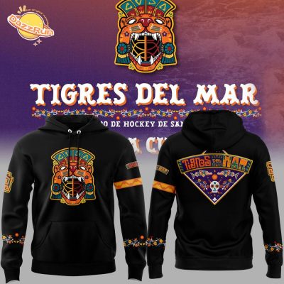 San Jose Sharks x Tigres Del Mar 2024 Pullover Black and Hot Design Hoodie – Stylish Hockey Gear