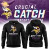 Minnesota Vikings Crucial Catch Black Half Zip Hoodie – 2024 Limited Edition