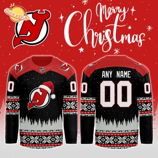 2024 New Jersey Devils Christmas Custom Jersey – Limited Edition