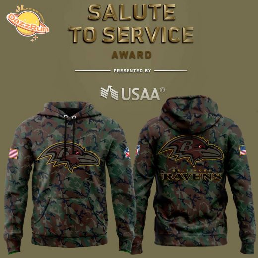 Baltimore Ravens NFL Salute to Service 2024 Hoodie