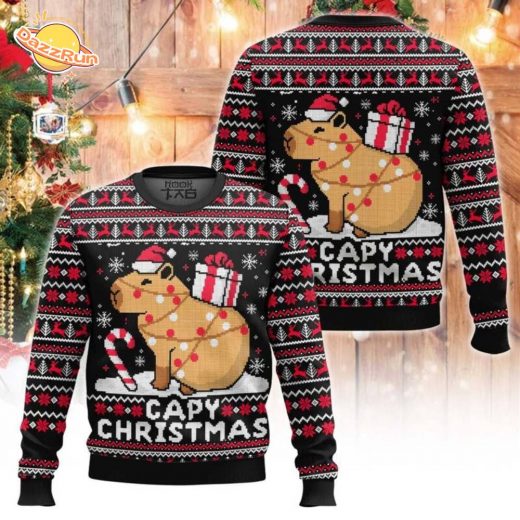 Capybara Ugly Christmas Sweater – Cute Animal Edition