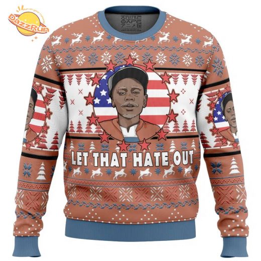 Clayton Bigsby Let That Hate Out Chappelle’s Show Ugly Christmas Sweater