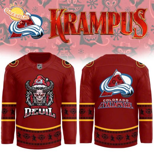 Colorado Avalanche x 2024 NHL Christmas Devil Krampus Holiday Premium Limited Jersey – Holiday Special Edition