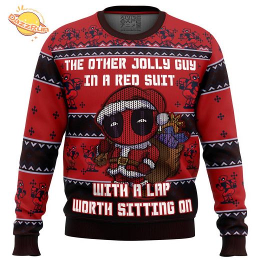 Deadpool Jolly Red Guy Ugly Christmas Sweater – Deadpool Holiday Edition