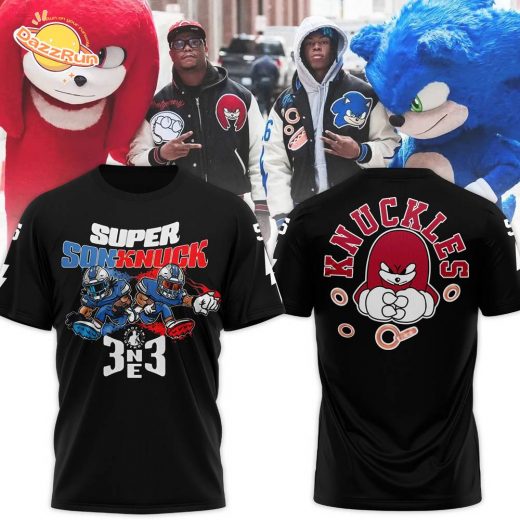 Detroit Lions Sonic & Knuckles Premium Limited Edition Tee – Fan Edition