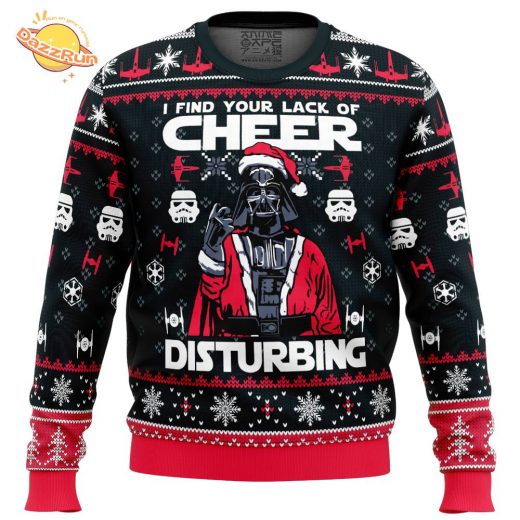 I Find Your Lack of Cheer Star Wars Ugly Christmas Sweater – Darth Vader Holiday