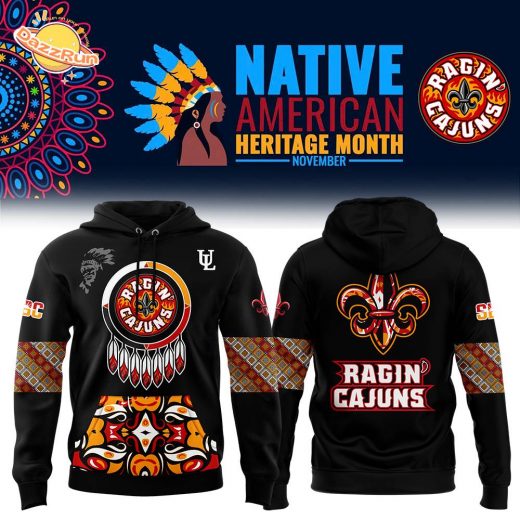 2024 Men’s Nike Louisiana Ragin’ Cajuns Football Native American Heritage Month Premium Pullover Hoodie