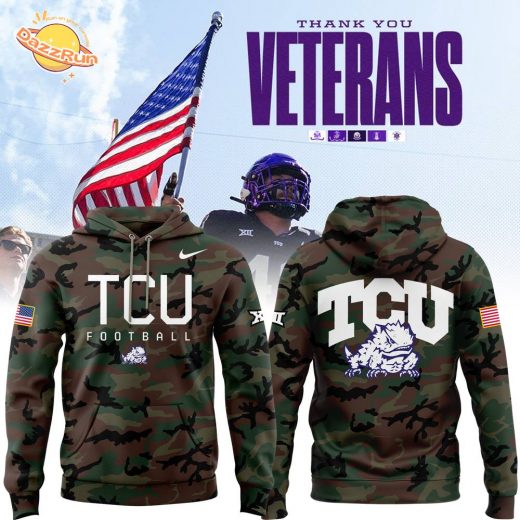 2024 TCU Football Military Appreciation Limited Edition Hoodie