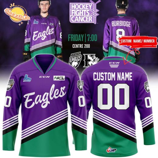 Cape Breton Eagles 2024 Hockey Fights Cancer Jersey – Limited Edition