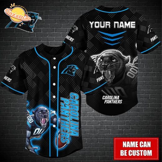 Carolina Panthers Football Baseball Jersey – Custom Fan Apparel