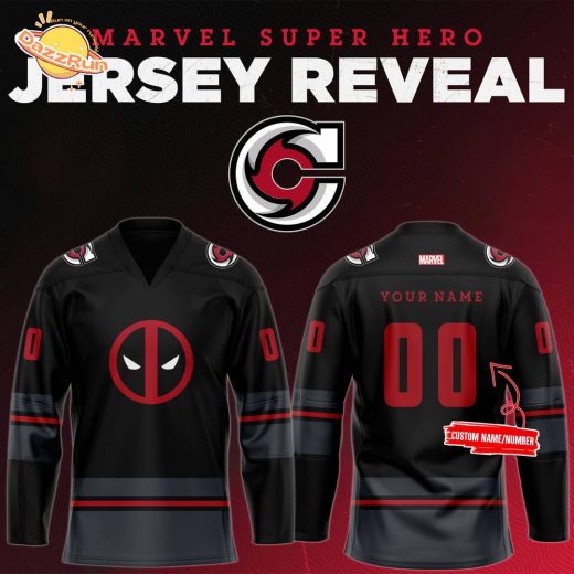 Cincinnati Cyclones 2024 Deadpool Super Hero Night Limited Edition Jersey