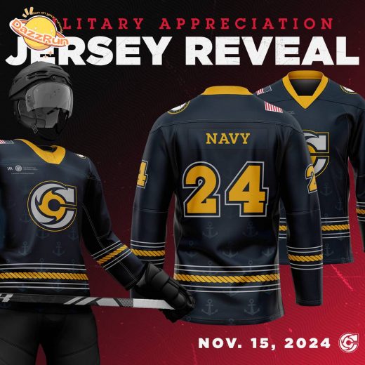 Cincinnati Cyclones 2024 Military Appreciation Night Jersey