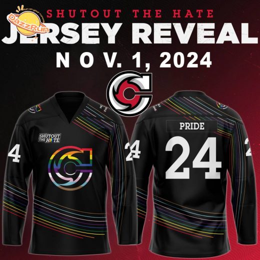 Cincinnati Cyclones 2024 ‘Shutout the Hate’ Night Jersey