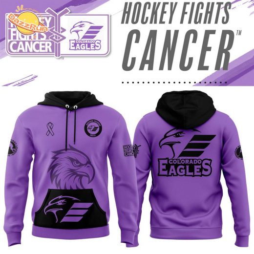 Colorado Eagles 2024 Hockey Fights Cancer Hoodie – Charity Pullover