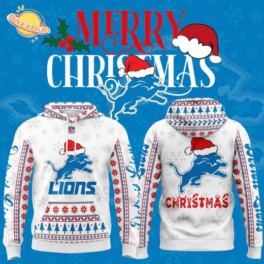 Detroit Lions 2024 Christmas Hoodie Limited Edition