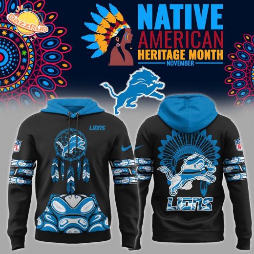 Detroit Lions Native American Heritage Hoodie Limited Edition