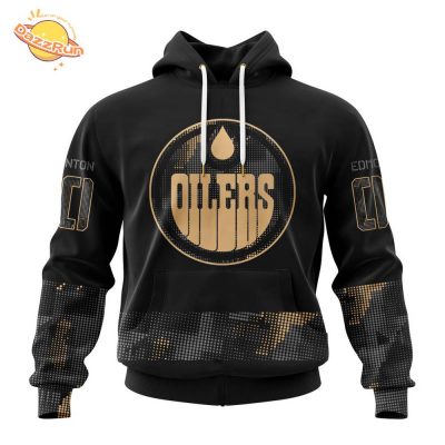 Edmonton Oilers NHL Personalized Military Appreciation Design Hoodie – Custom Gear