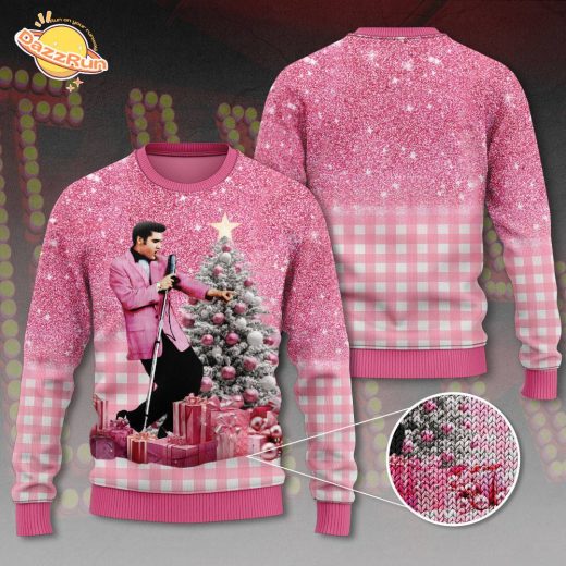 Elvis Presley 3D Ugly Christmas Sweater