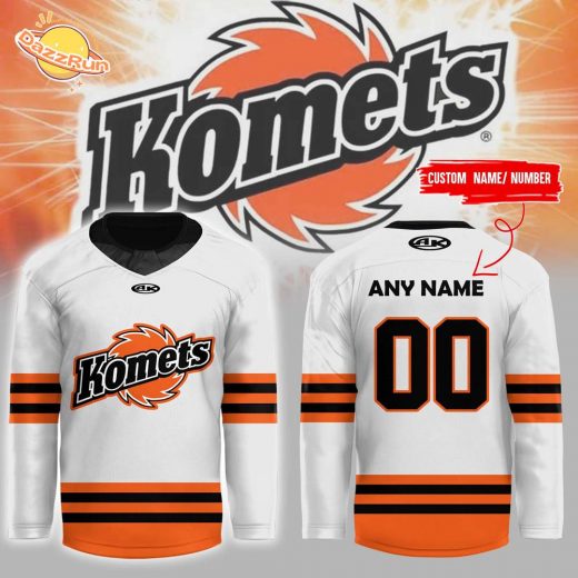 Fort Wayne Komets 2024 New Hockey Jersey – White Design