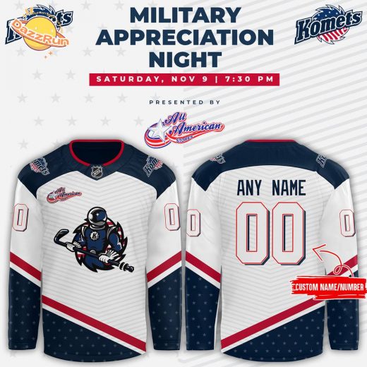 Fort Wayne Komets Military Appreciation Night Custom Jersey