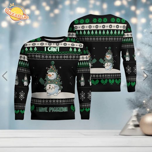 “I Can’t, I Have Pickleball” Christmas Sweater – Limited Edition for Pickleball Fans