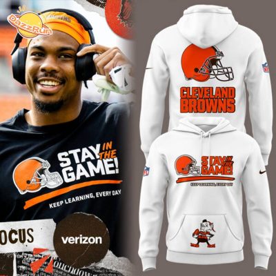 Limited Edition Cleveland Browns White Hoodie – Exclusive Fan Gear