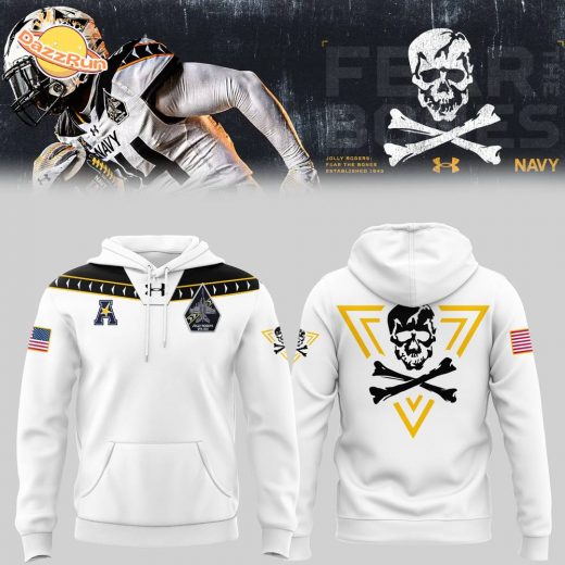 Limited Edition Navy Midshipmen Football White Hoodie 2024