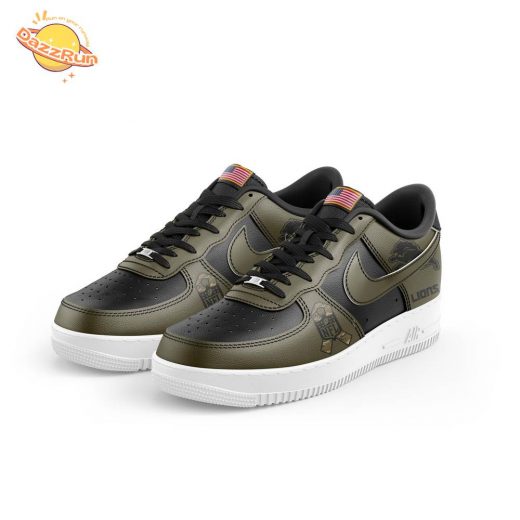 Men’s Detroit Lions Nike Camo 2024 Salute to Service AF1 Shoes